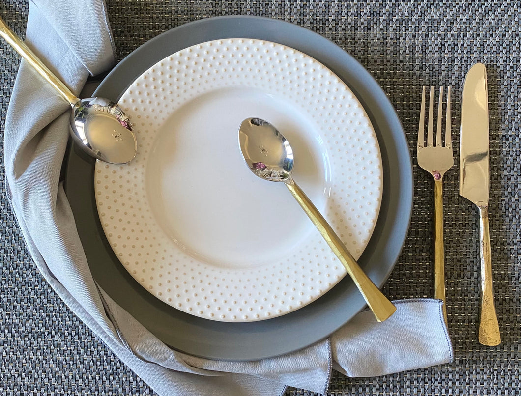 Hammered Flatware Set of 16 Pieces