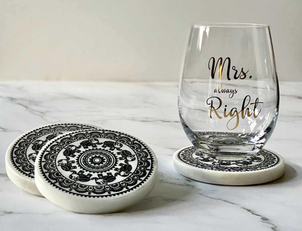 Marble India Coasters
