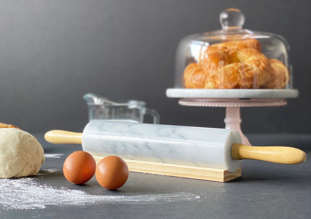 Marble Rolling Pin with Stand