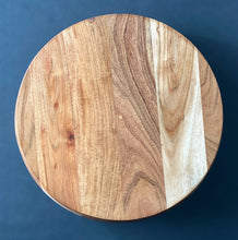 Load image into Gallery viewer, Carved Wood Footed Serving Tray - Medium

